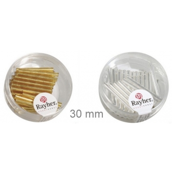 chevilles en verre 30 mm garniture argent