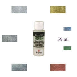 peinture decoart pailletee tout support 59 ml
