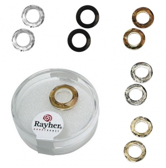 swarovski anneau en cristal facette 14 mm
