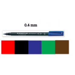 marqueur permanent lumocolor pointe extra fine 04mm