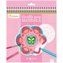 avenue mandarine malbuch graffy pop mandala girl