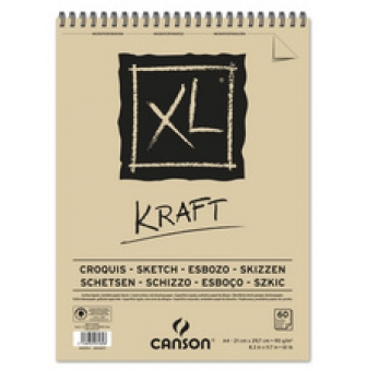 bloc de papier kraft a dessin bloc xl 60 pages