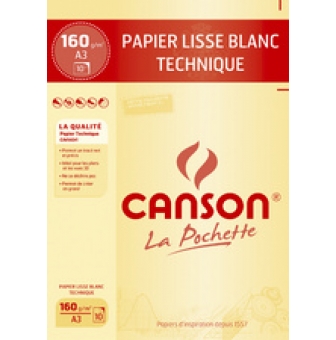 papier dessin technique format a3 blanc