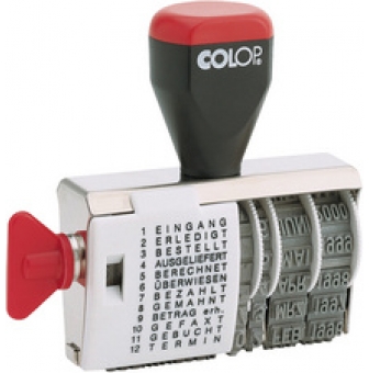 colop wortbandstempel 04000wd mit datum