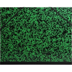 carton a dessin exacompta a elastique vert et noir