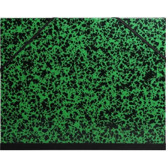 carton a dessin exacompta a elastique vert et noir