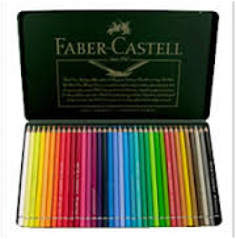 boite metallique 36 crayons aquarellables a durer