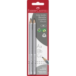 faber castell crayon graphite jumbo grip blister de 2