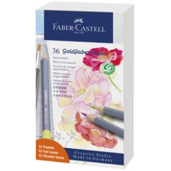 faber castell crayon goldfaber aquarelle boite metal de 36