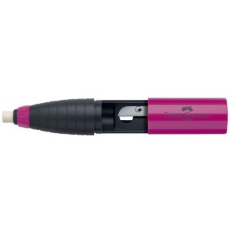 faber castell combination gomme taille crayons mure bleu