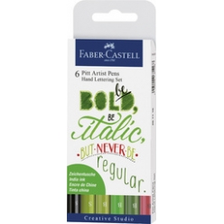 faber castell tuschestift pitt artist pen 6er etui