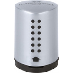 faber castell einfachspitzdose grip 2001 mini silber