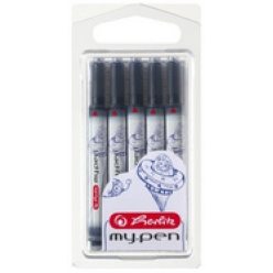 herlitz cartouche d encre grande contenance mypen bleu