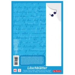 herlitz bloc de papier buvard format a5 80 gm2 blanc