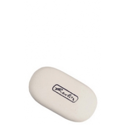 herlitz gomme oval en caoutchouc blanc