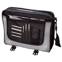 lightpak sac a bandouliere wave polyester noirgris