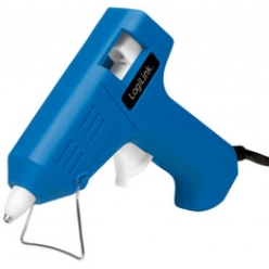 logilink mini pistolet a colle 10 wattts bleu