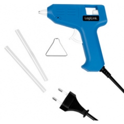 logilink mini pistolet a colle 10 wattts bleu