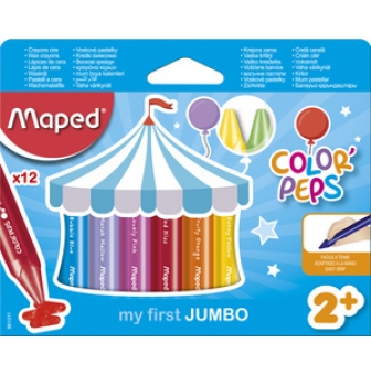 maped my first crayon de cire color peps jumbo etui de 12