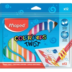maped wachsmalstift color peps twist 12er polybeutel