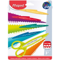 maped set de ciseaux cranteurs creacut blister de 3