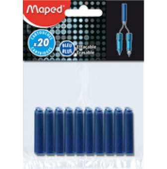 maped cartouche d encre bleu sous carte blister