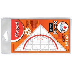 maped equerre geometrique geo flex hypothenuse 160 mm