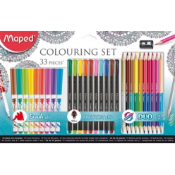 maped set dessin colouring set etui en carton de 33