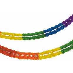 papstar groraumgirlande rainbow 250 mm aus papier
