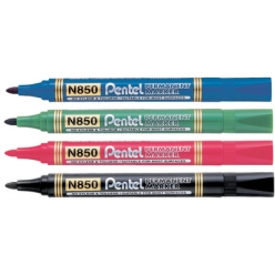 pentel marqueur permanent n850 pointe ogive noir