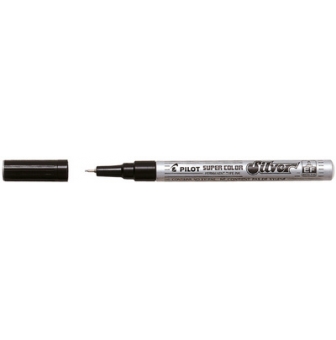 pilot marqueur permanent super color extra fin blanc