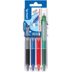 pilot stylo roller frixion ball clicker 05 set2go etui de 4