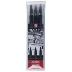 sakura faserschreiber pigma pen 3er etui schwarz