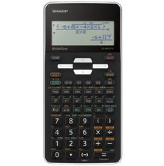 sharp schulrechner el w531th batteriebetrieb schwarz