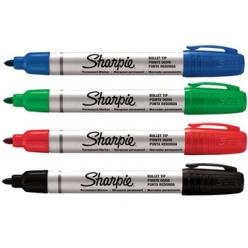 sharpie marqueur permanent metal small pointe ogive noir
