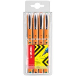 stabilo stylo roller bionic worker fine etui de 4
