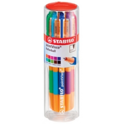 stabilo roller a encre gel pointvisco pot de 10 pieces