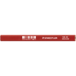 staedtler crayon de charpentier moyen ovalemarron rouge