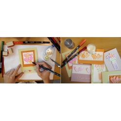 tombow feutres dual brush pen abt kit 18 couleurs pastel
