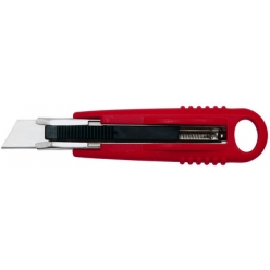 wedo safety cutter standard lame 18 mm rougenoir