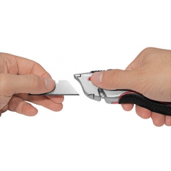 wedo safety cutter pro plus lame 19 mm argentnoir