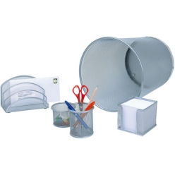 set de bureau complet argent ou noir