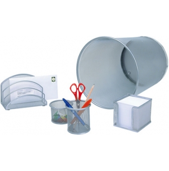 set de bureau complet argent ou noir