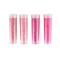 perle rocaille tubes 8 g rose 4 pieces