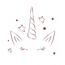 tampon en bois tete de licorne