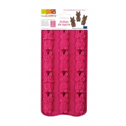 moule en silicone pour chocolat drole de lapin