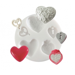 moule en silicone mini coeur