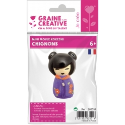 moule thermoforme kokeshi chignon