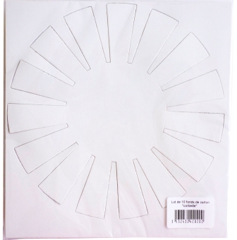fonds de corbeille en carton 175 cm 10 pieces