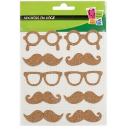 stickers liege moustache 10 pieces